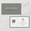 Recherche de herbe cartes visite Code qr