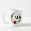 Recherche de rouge foncé tasses Monogramme