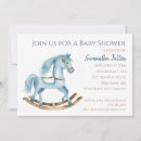 Recherche de rocking horse baby shower invitations Bleu
