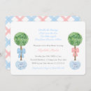 Recherche de jumelles baby shower invitations Rose et bleu