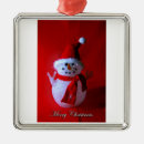 Recherche de bonhomme de neige heureux ornements Joyeux noël