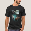 Recherche de 3 loups Pleine lune