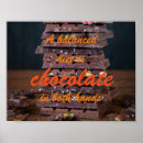Recherche de amants chocolat posters Typographie