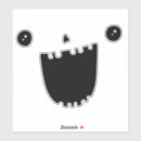 Recherche de visage citrouille halloween autocollants Sourire