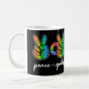 Recherche de peace sign tasses Coeur