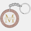 Recherche de monogramme rose porteclés Étincelle