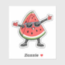 Recherche de pastèques drôles autocollants Pour enfants