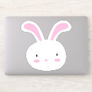 Recherche de lapin kawaii autocollants Blanc