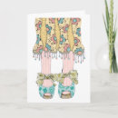 Recherche de jambes vœux cartes Rétro