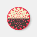 Recherche de stylisée magnets Rouge