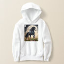 Recherche de cheval fantastique vêtements Noir