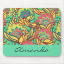 Recherche de motif floral coloré tapis souris Tendance