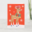 Recherche de rudolph vœux cartes Cerf
