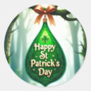 Recherche de shamrock irlandais autocollants Aquarelle
