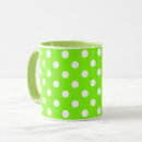 Recherche de pois vert blanc tasses Simple