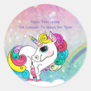 Recherche de motif de licorne autocollants Arc en ciel
