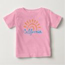 Recherche de la californie bébé tshirts Typographie