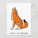 Recherche de rouge loup cartes postales Loups