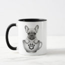 Recherche de french design tasses Bouledogue français