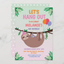 Recherche de sloth party invitations Fête d'anniversaire paresseuse