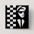 Recherche de battement carrés badges Noir
