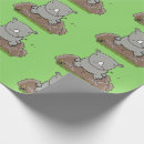 Recherche de rhinocéros papier cadeau Nature