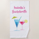 Recherche de bachelorette serviettes de plage Girly