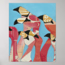 Recherche de oiseaux lunatiques posters Flamants