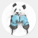 Recherche de boxeur autocollants Noir