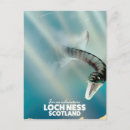 Recherche de monstre loch ness cartes postales Écossaise