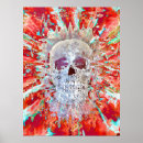 Recherche de crâne psychédélique posters Coloré