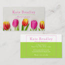 Recherche de tulipes roses cartes visite Customer