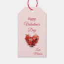 Recherche de valentines day étiquettes cadeau Coeur