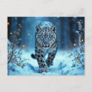 Recherche de chat neige cartes postales Animal sauvage