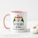 Recherche de 50 ans mariage mugs bouteilles Anniversaire d'or