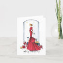 Recherche de fashionista vœux cartes Illustration