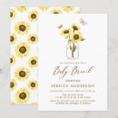 Recherche de tournesols vintages invitations Bébé