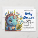 Recherche de dinosaure baby shower invitations Triceratops