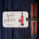 Recherche de vin rouge bagages étiquettes Typographie