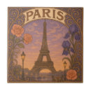 Recherche de tour eiffel vintage carreaux Floral