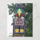 Recherche de totems cartes postales Colombie britannique