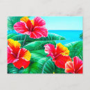 Recherche de fleurs hawaïennes cartes postales Tropical