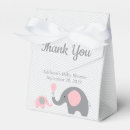 Recherche de baby shower rose et gris ballotins Éléphant
