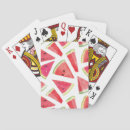 Recherche de motif pastèque de jeux de cartes Aquarelle