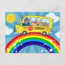 Recherche de autobus cartes postales Arc en ciel