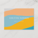 Recherche de bleu et orange cartes visite Customer