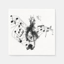 Recherche de notes musique serviettes Élégant