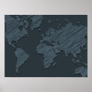 Recherche de carte du monde art Noir