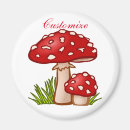 Recherche de champignons rouges magnets Tabouret