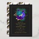 Recherche de de paon anniversaire invitations Aquarelle